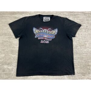 Loomstate T-Shirt Mens XL Black Myrtle Beach Bike Rally 2015 Graphic Cotton